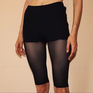 Fashion Nova Under Shorts Sheer Leggings